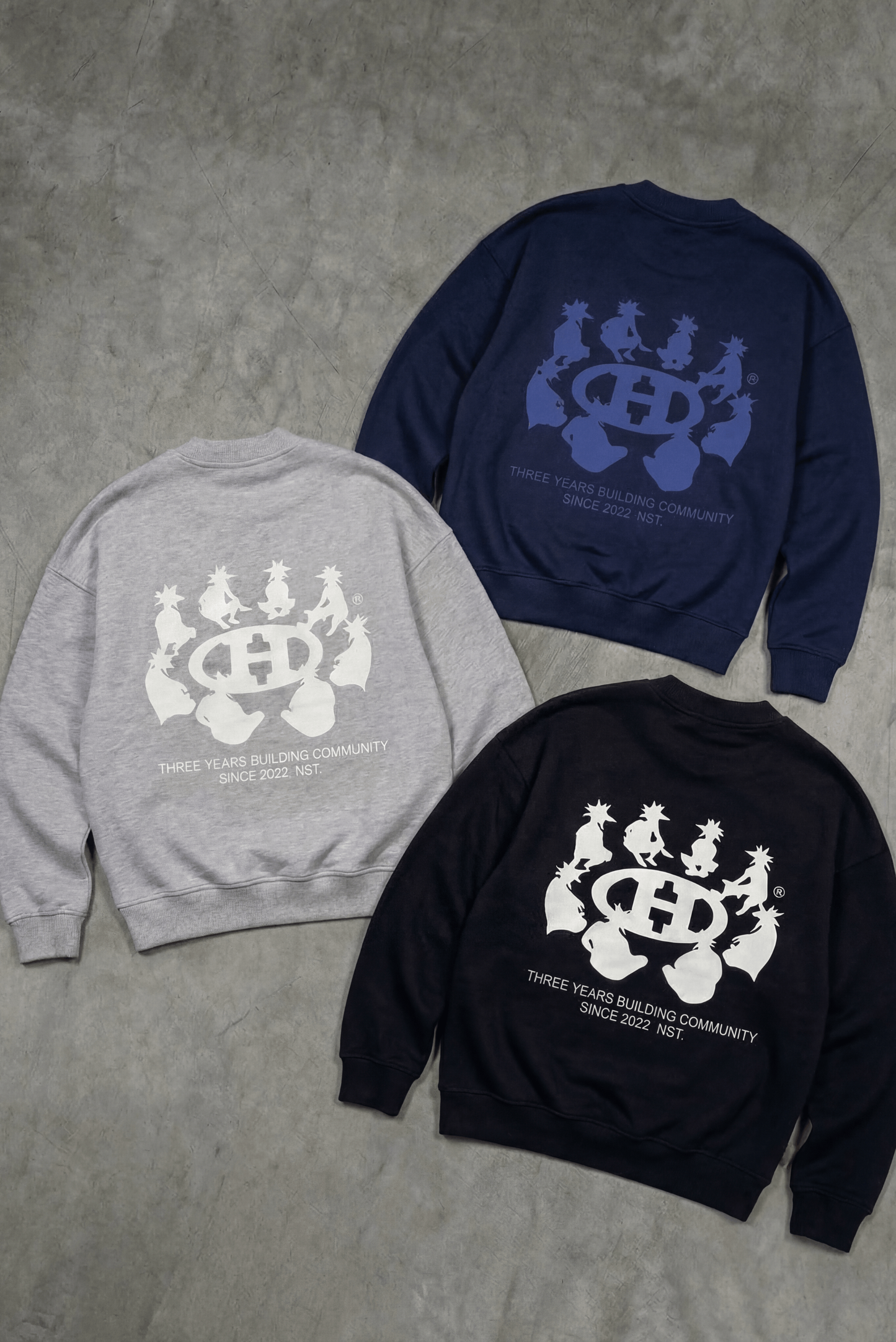 Building Community Navy Blye Sweatshirt