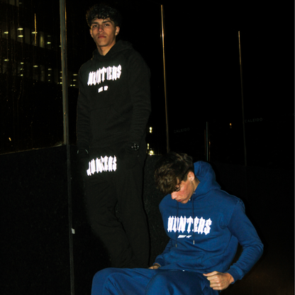 Blue reflective tracksuit