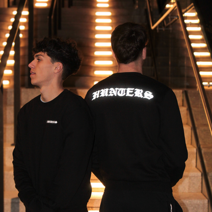 Reflective black sweatshirt