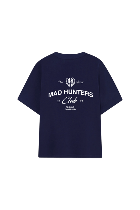 MAD HUNTERS CLUB navy blue T-shirt