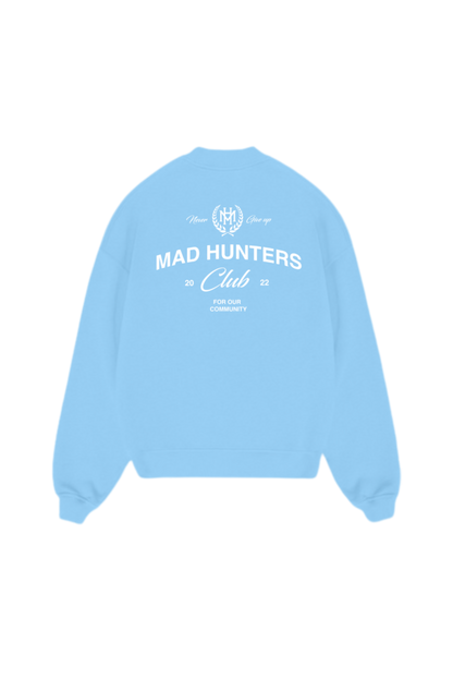 Mad hunters club baby blue sweatshirt