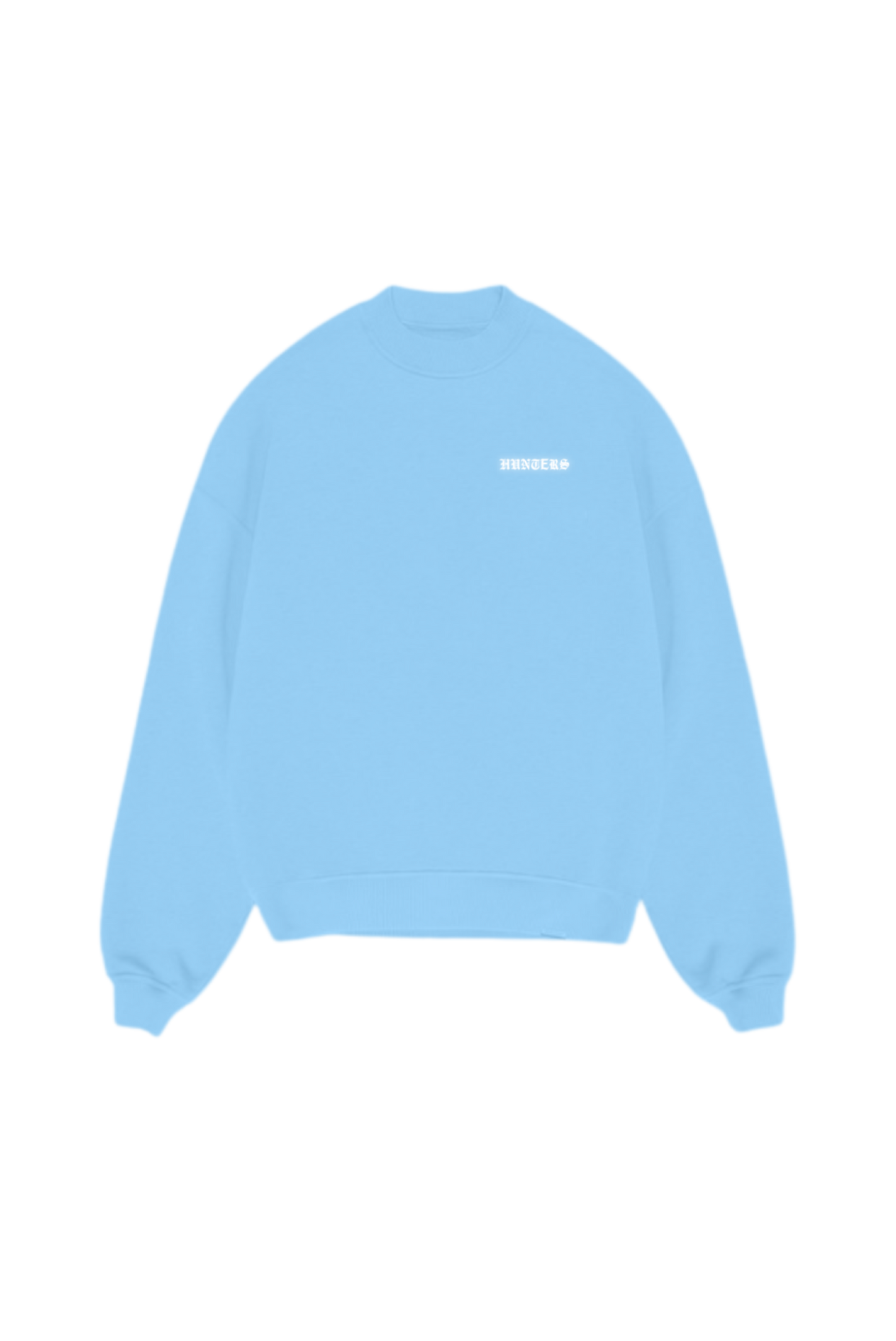 Reflective baby blue sweatshirt