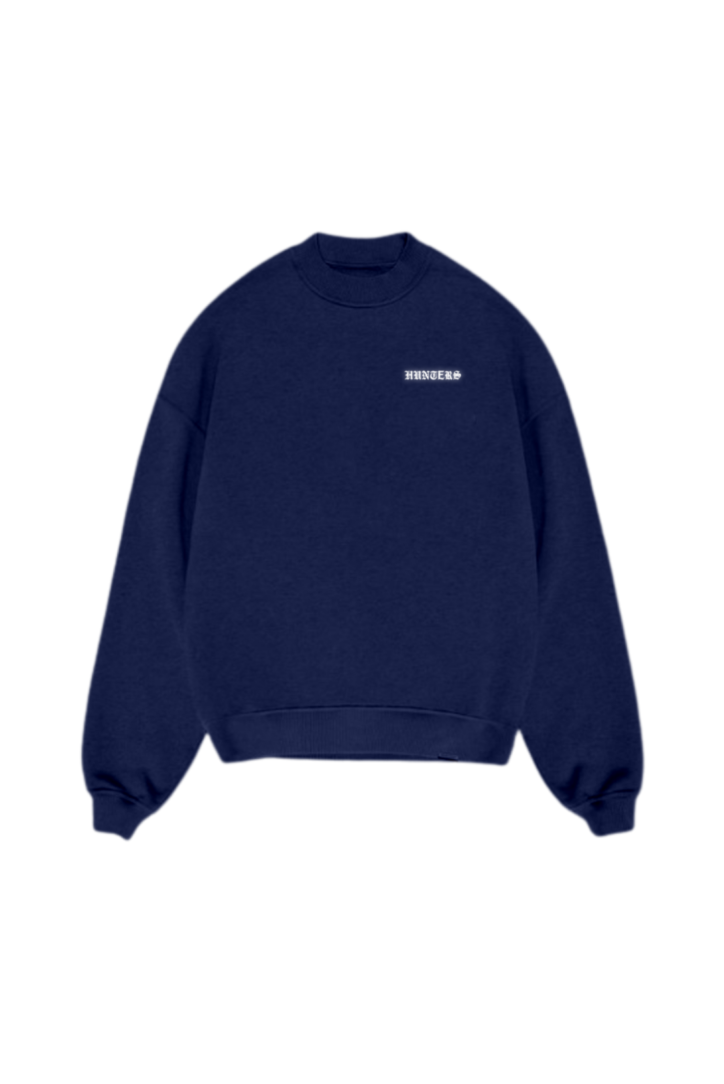 Reflective navy blue sweatshirt