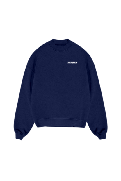 Reflective navy blue sweatshirt