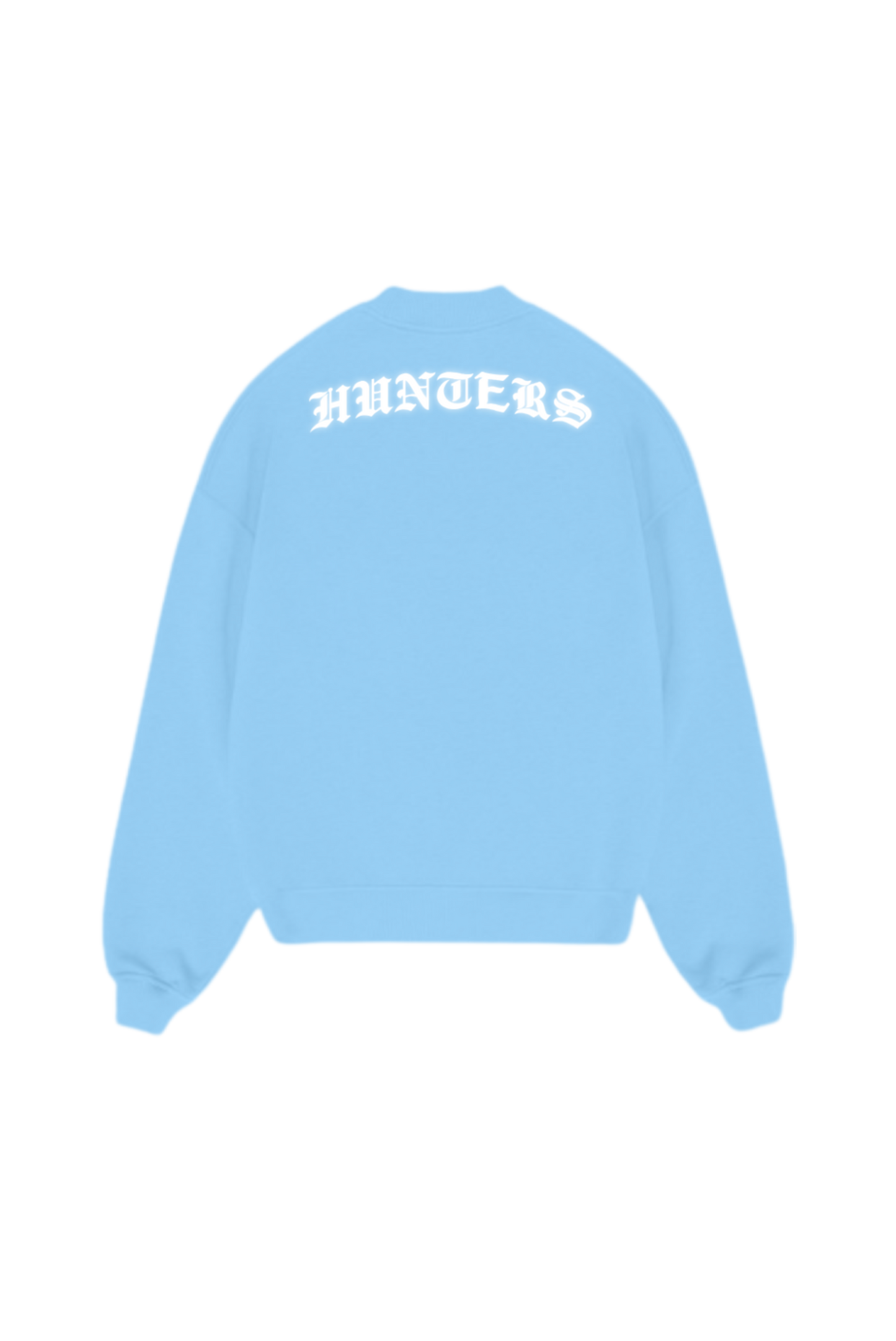 Reflective baby blue sweatshirt