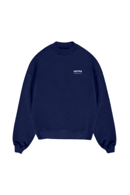 Streetwear essence navy blue sweatshirt