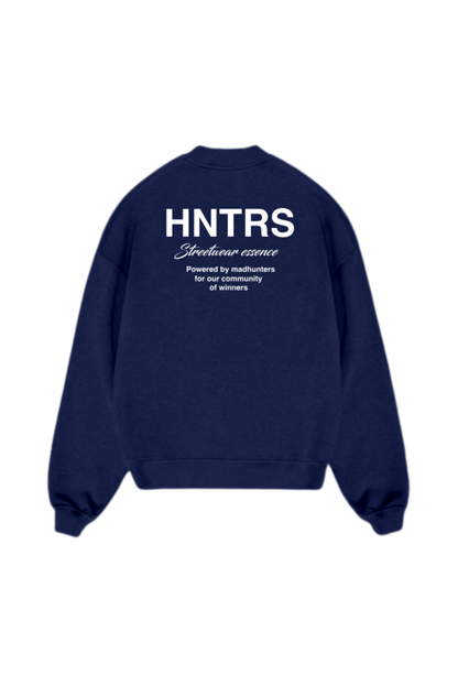 Streetwear essence navy blue sweatshirt