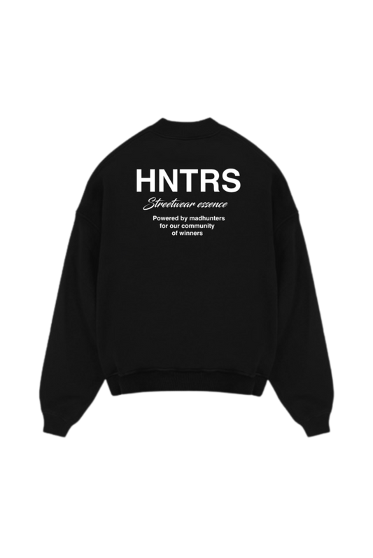 Streetwear essence black sweatshirt