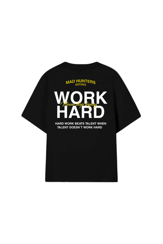 Work Hard black T-shirt