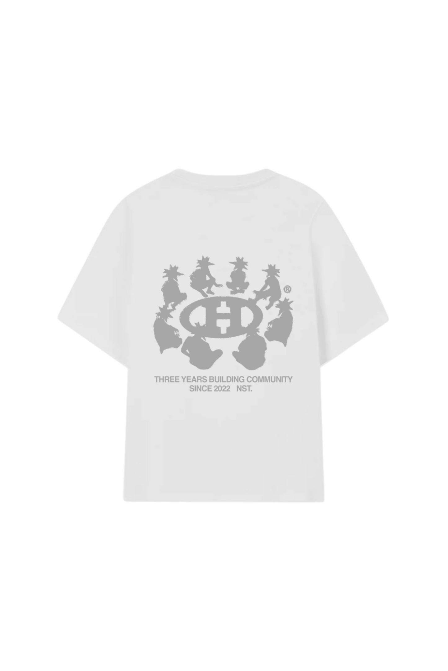 Building Community white tee