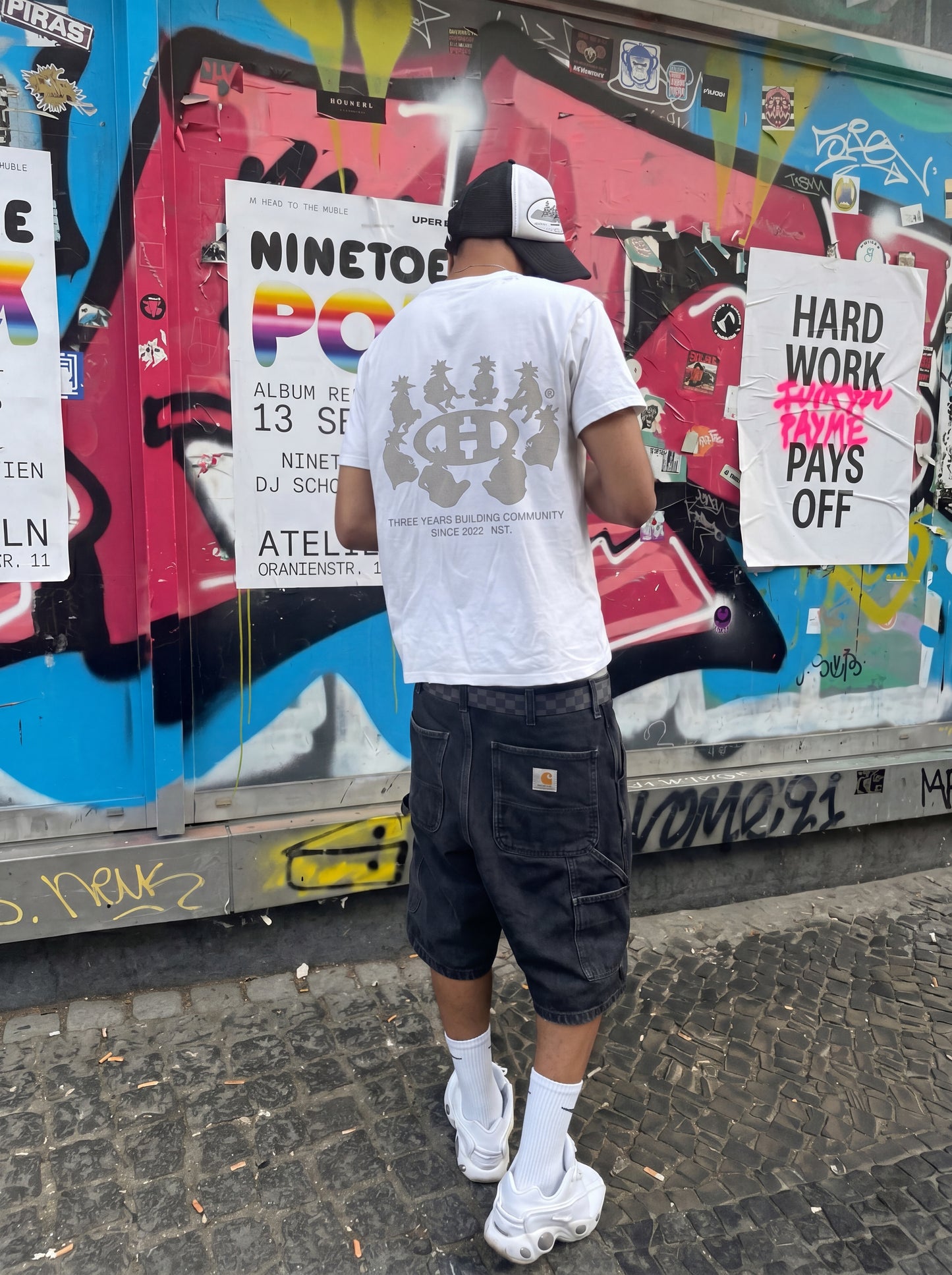 Building Community white tee