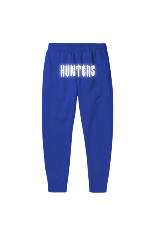 Blue reflective pants